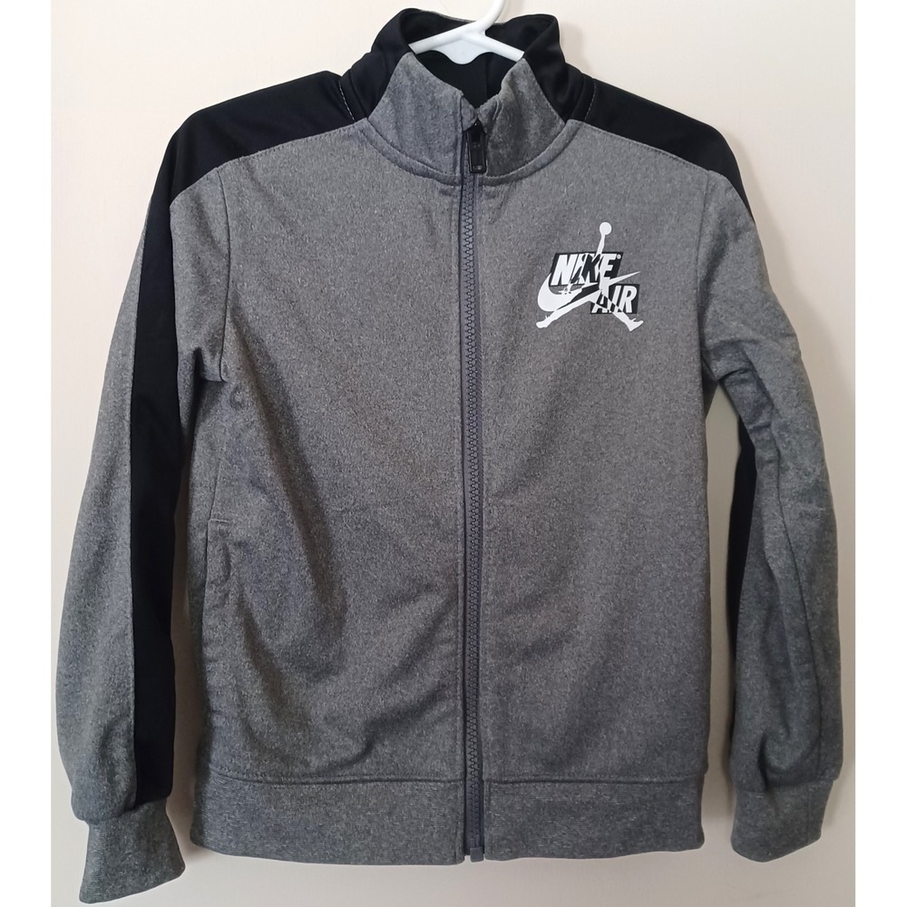 Jordan Track Jacket Boys 4T Gray Black‎ Nike Air Jumpman Full Zip Athletic